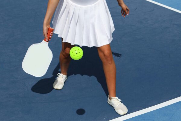 Woman playing tennis